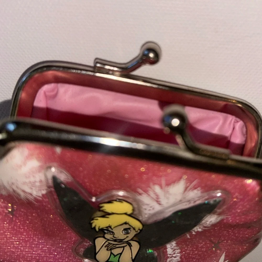 The Disney Store Tinkerbell Pink Coin Purse Mini Girls Clutch